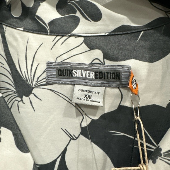 Quiksilver Waterman Shirt Mens XXL Short Sleeve Button Comfort Hawaiian NWT - Picture 4 of 7